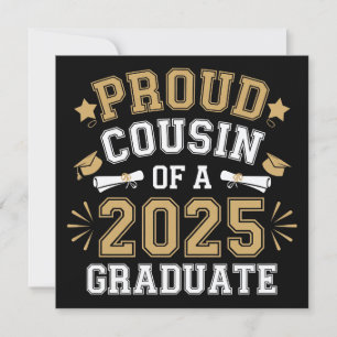Proud Cousin Of A 2025 Graduate Family Graduation Invitation