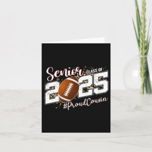 Proud Cousin Of A 2025 Senior Footll Graduation  Card