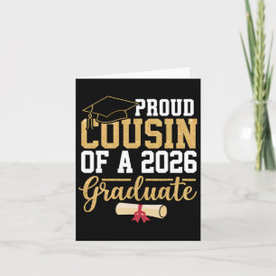 Proud Cousin Of A 2026 Graduate Senior Cl Of 2026  Card