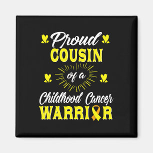 Proud Cousin Of A Childhood Cancer Warrior Awarene Magnet