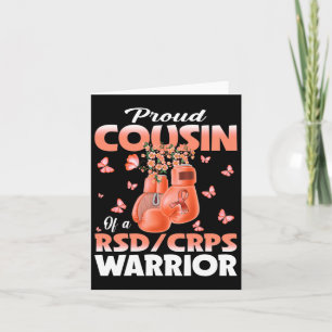 Proud Cousin Of A Rsd Crps Warrior Awareness Boxin Card
