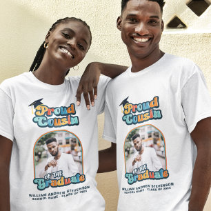 Proud cousin of the graduate photo groovy retro T-Shirt