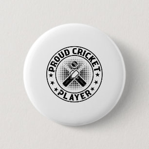 Proud Cricket Player - Cricketing Cricket Player  6 Cm Round Badge