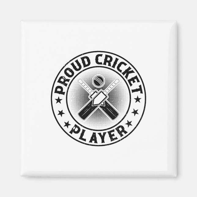 Proud Cricket Player - Cricketing Cricket Player  Magnet (Front)