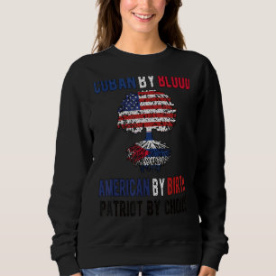 Proud Cuban American Flag Cuba Usa Sweatshirt