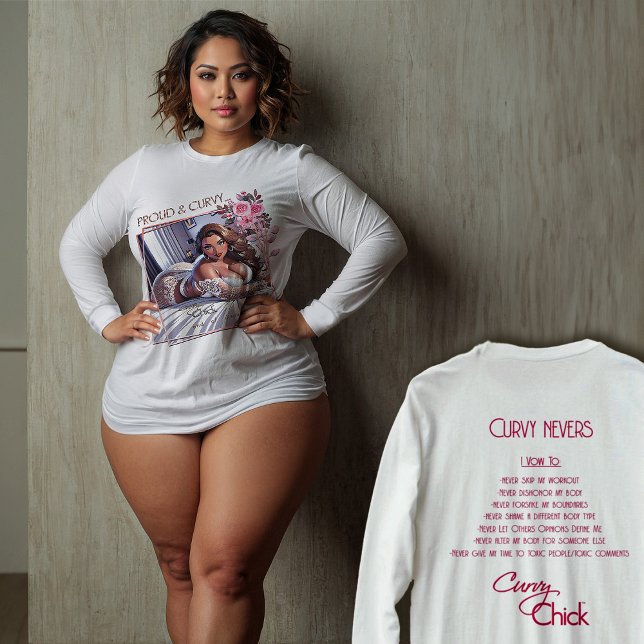 Proud & Curvy Body Positivity T-Shirt (Creator Uploaded)