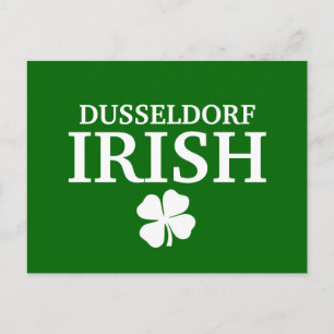 Proud Custom Dusseldorf Irish City T-Shirt Postcard