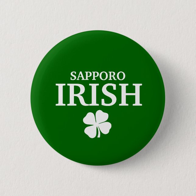 Proud Custom Sapporo Irish City T-Shirt 6 Cm Round Badge (Front)