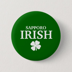 Proud Custom Sapporo Irish City T-Shirt 6 Cm Round Badge