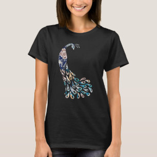 Proud Cute Peacock Cute Birds Animal Graphic T-Shirt