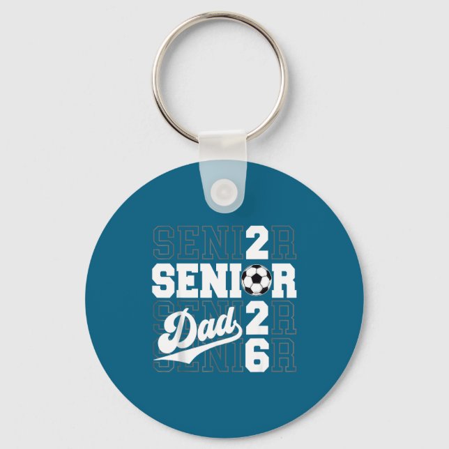 Proud Dad 2026 Senior Graduate Key Ring (Front)