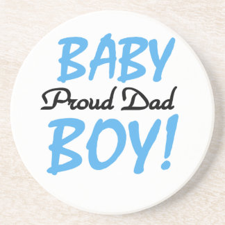 Proud Dad Baby Boy Gifts Coaster