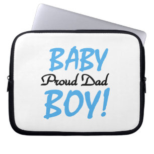 Proud Dad Baby Boy Gifts Laptop Sleeve