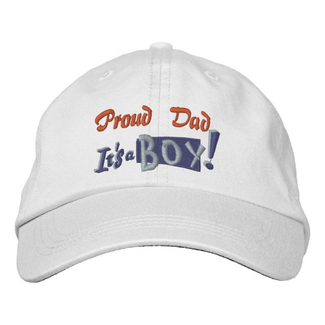 Proud Dad - Boy Embroidered Hat (Front)