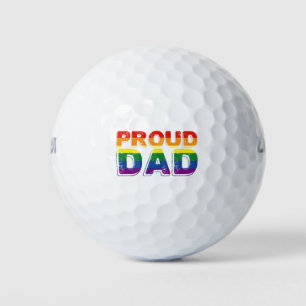 Proud Dad LGBT Parent Gay Pride Dad Golf Balls