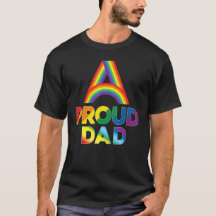 Proud Dad Lgbt Pride Gay Lesbian Rainbow Colorful  T-Shirt