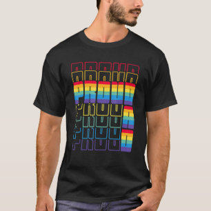 Proud Dad Lgbtq Gay Flag Pride Month Father Parent T-Shirt