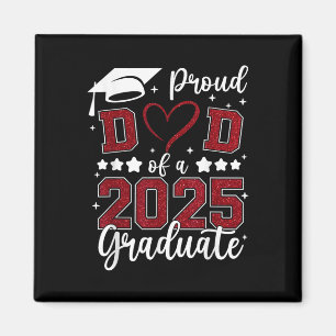 Proud Dad Of 2025 Senior Graduate Matching Family  Magnet
