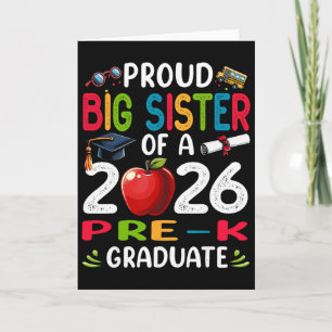 Proud Dad Of 2026 Pre-k Graduate Mothers Day Gradu Card