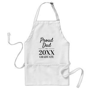Proud dad of a 2025 graduate BBQ apron for father