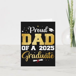 Proud Dad Of A 2025 Graduate Dad Graduation 2025  Card