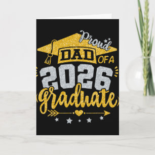 Proud Dad Of A 2026 Graduate Grad Senior Graduatio Card