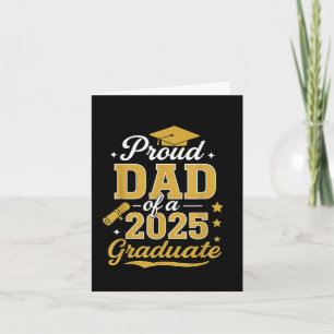 Proud Dad Of A Cl Of 2025 Graduate Senior Graduati Card