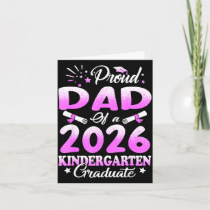 Proud dad of a class of 2026 graduate floral mothe card