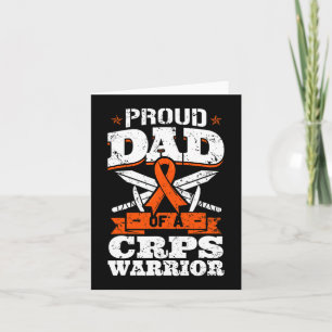 Proud Dad Of A CRPS Warrior RSD Awareness Ribbon R Card