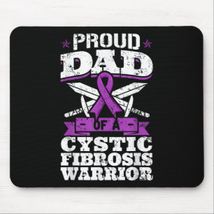 Proud Dad Of A Cystic Fibrosis Warrior Awareness Mouse Pad