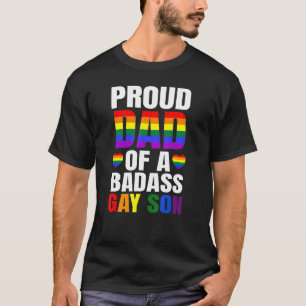 Proud Dad Of A Gay Son Gay Pride Month Ally Lgbtq  T-Shirt