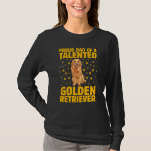 Proud Dad of a Golden Retriever Dog Saying T-Shirt