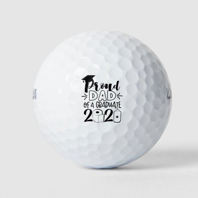 Proud Dad of a Graduate - 2021 Golf Balls (Front)
