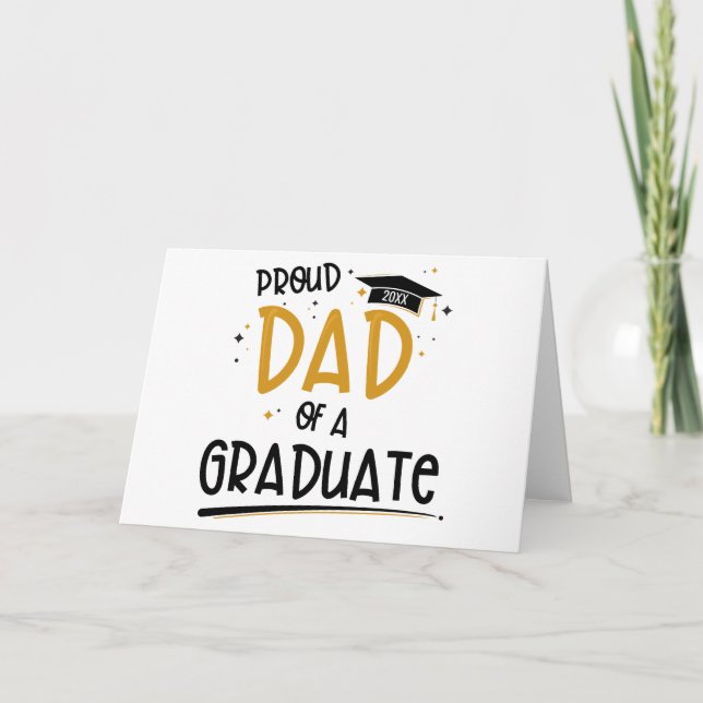 Proud Dad of a Graduate Card (Front)