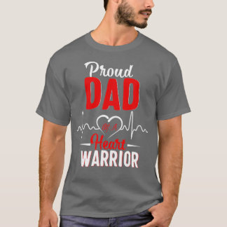 Proud Dad of a Heart Warrior CHD Awareness shirt