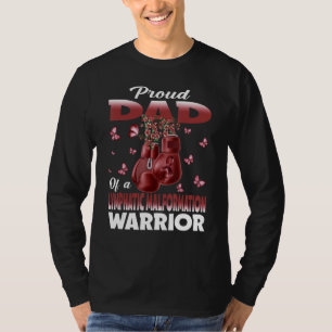 Proud Dad Of A Lymphatic Malformation Warrior Awar T-Shirt