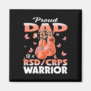 Proud Dad Of A Rsd Crps Warrior Awareness Boxing G Magnet