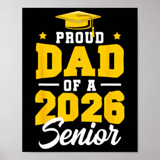 Proud Dad Of A Senior Cl Of 2026 Senior Mum 2026 Y Poster