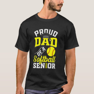 Proud dad of a softball Senior class of 2025 gradu T-Shirt