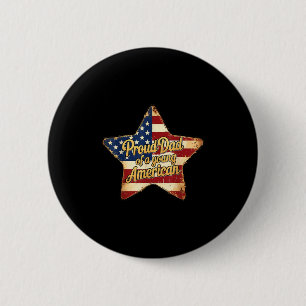 Proud Dad Of A Young American Patriotic Fathers Da 6 Cm Round Badge