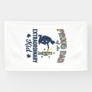 Proud Dad of an Extraordinary Kid Autism Vector De Banner