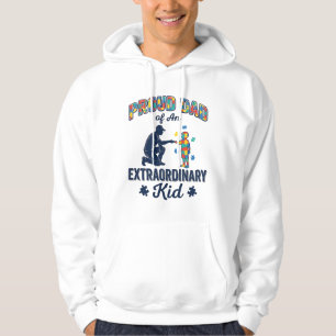 Proud Dad of an Extraordinary Kid Autism Vector De Hoodie