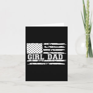 Proud Dad Of Girls Father Of Girls For Dad Xmas Fa Card