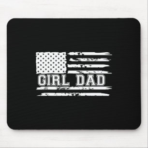 Proud Dad Of Girls Father Of Girls For Dad Xmas Fa Mouse Pad
