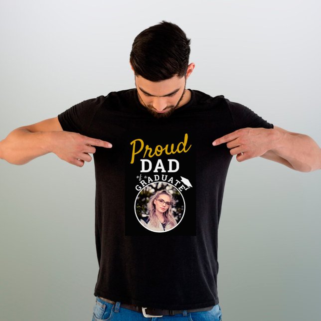 Proud Dad of Graduate Graduation Cap Photo  T-Shir T-Shirt (Creator Uploaded)