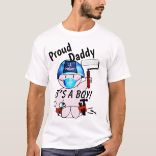 Proud Dad of New Baby Boy Carpenter  T-Shirt