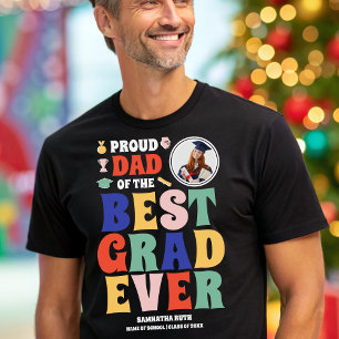 Proud Dad of the Best Grad Ever Photo Tri-Blend Shirt