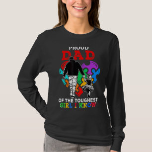 Proud Dad Of The Toughest Girl I Know Cute Puzzle T-Shirt