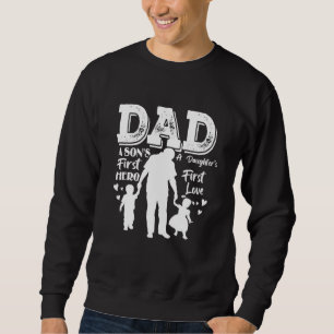 Proud Dad Of Twins Best Fathers Day From Son Sweatshirt