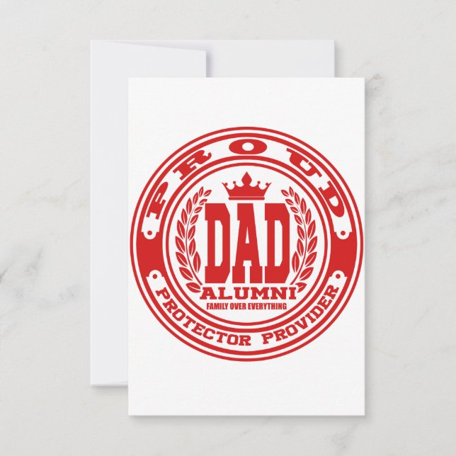Proud Dad Thank You Card (Front)